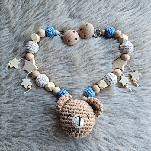 Kinderwagenkette teddy bär - kinderwagenkette,