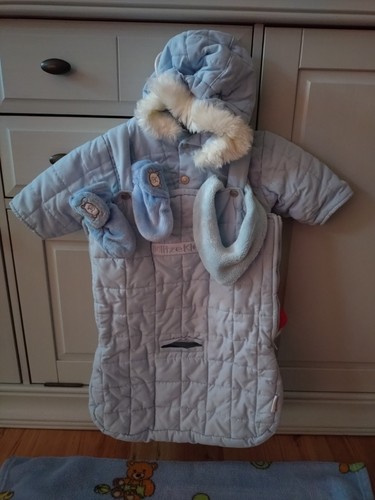 Baby winterjacke mit fußsack - baby,